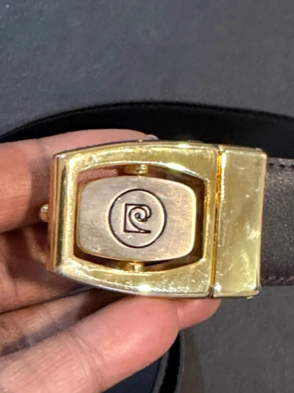Vintage Pierre Cardin Reversible Belt Reversible Buckle